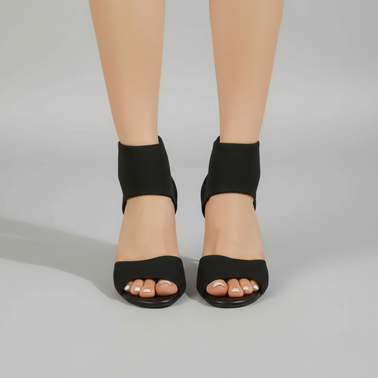 Elaren | Elegant Comfortable Open-Toe Heels