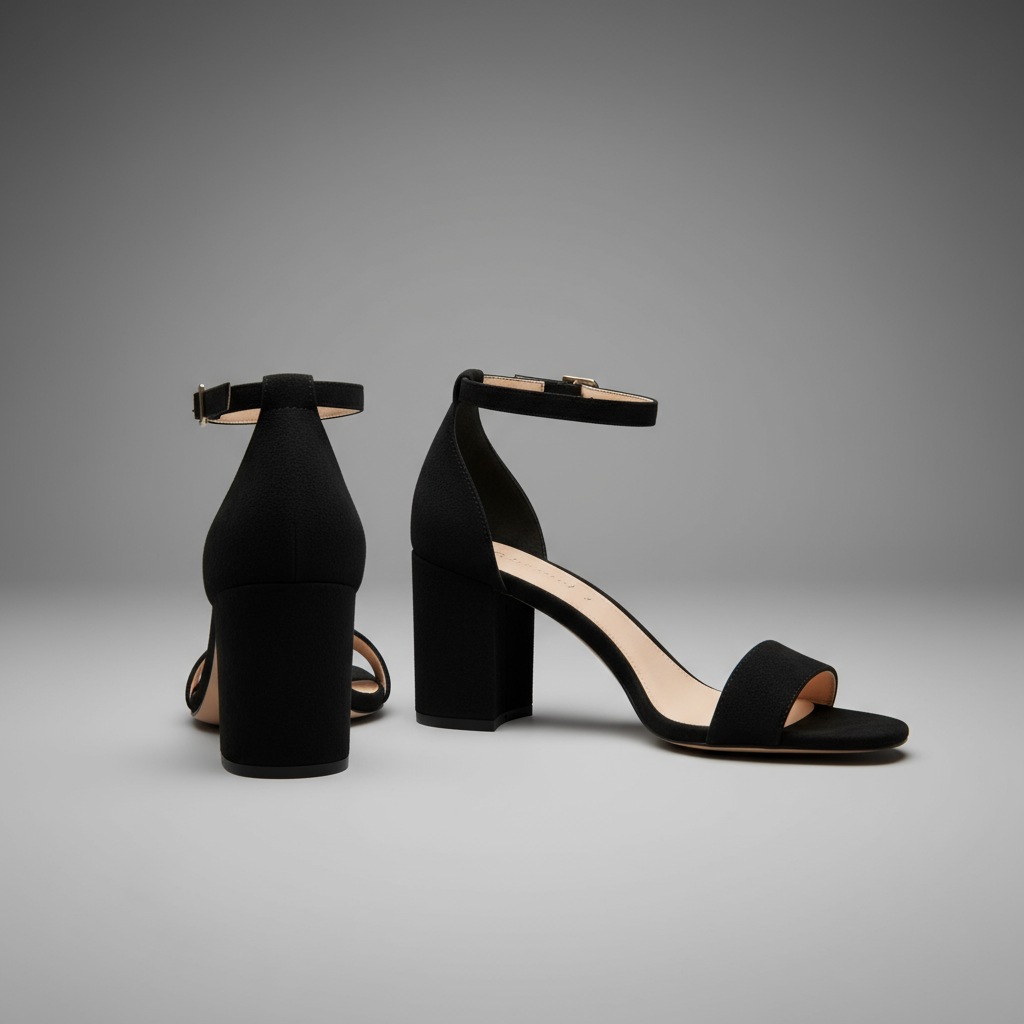 Aloura | Elegant Comfortable Block Strap Heels