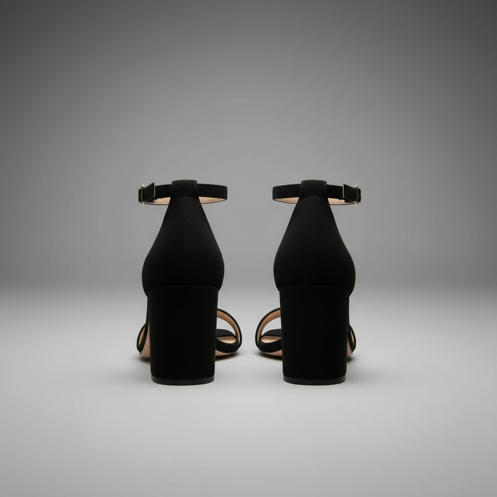 Aloura | Elegant Comfortable Block Strap Heels