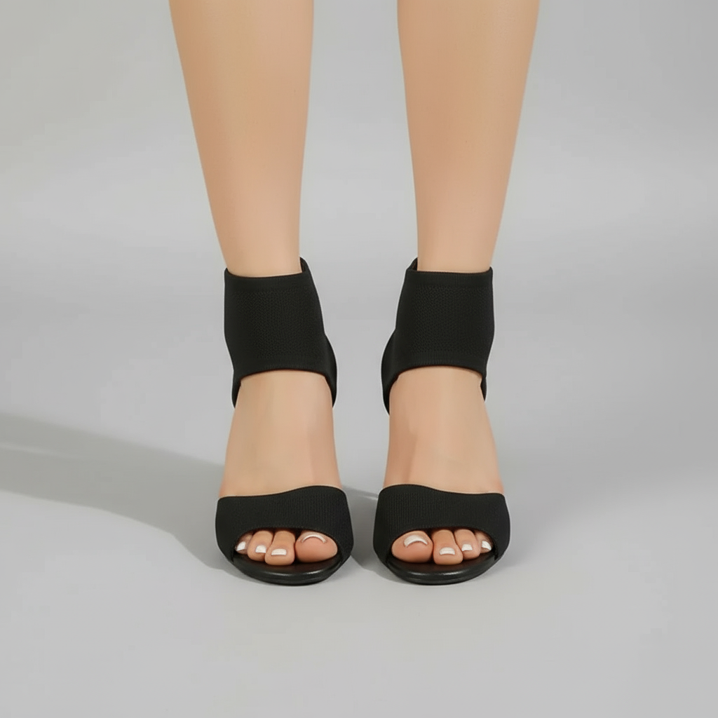 Elaren | Elegant Comfortable Open-Toe Heels